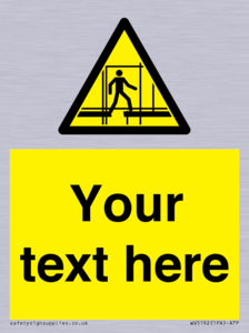 Custom Scaffold Incomplete Sign